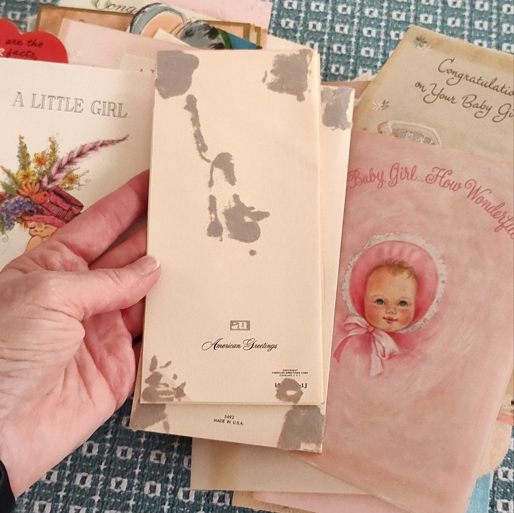 Vintage Used Baby Valentine Christmas Birthday Cards.  Approximately 97 cards - Picture 16 of 16